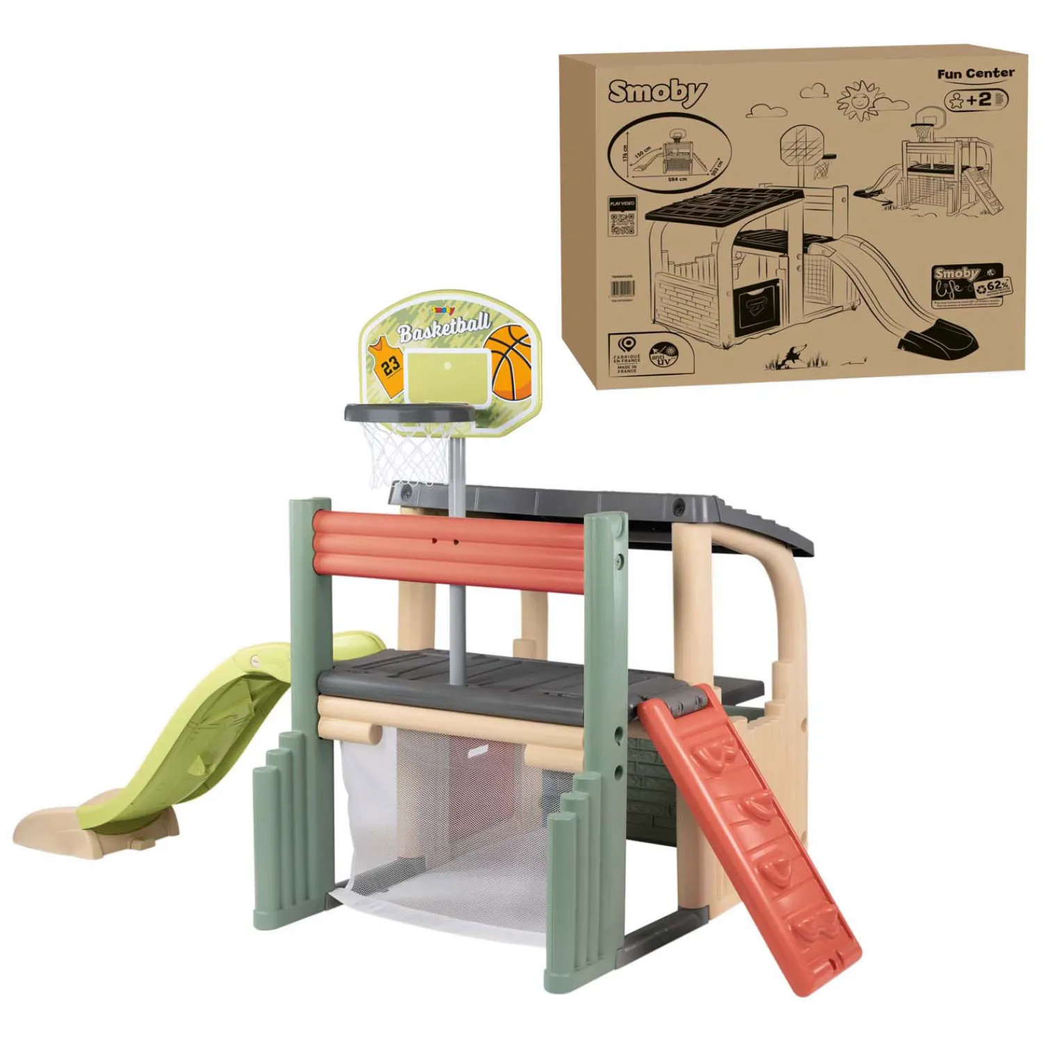 Life Plezier Sport Centrum met Glijbaan-Smoby Hot