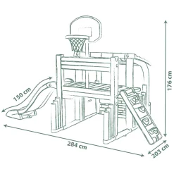 Life Plezier Sport Centrum met Glijbaan-Smoby Hot