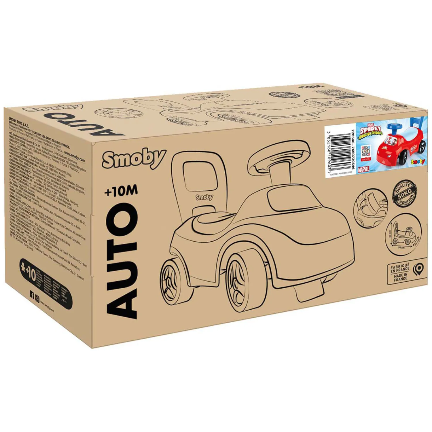 Loopauto Spidey>Smoby Hot