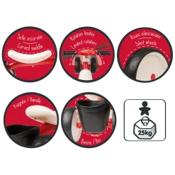 Smoby Rookie Ride-On Loopauto Rood New