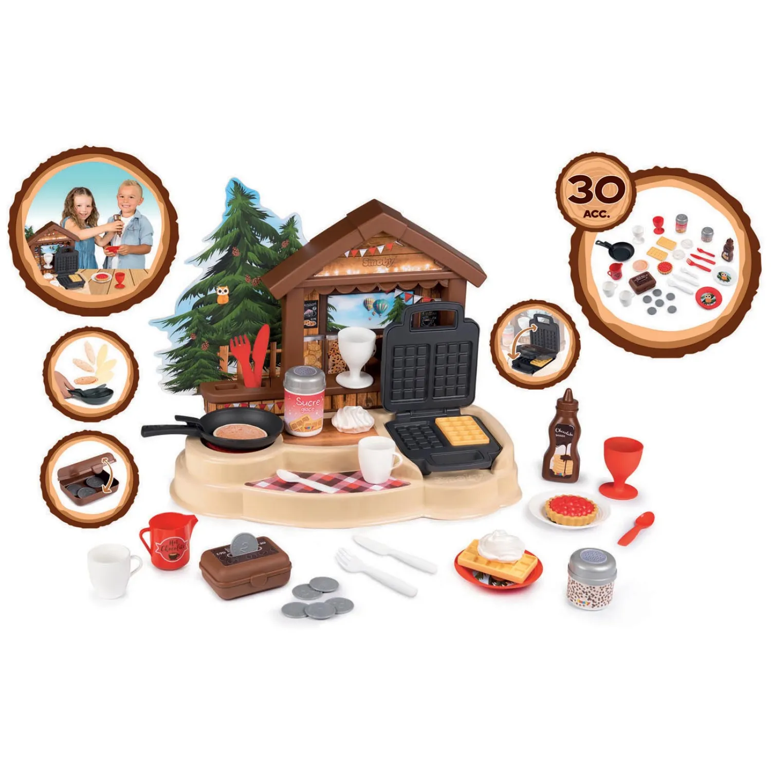 Smoby Winter Chalet met Accessoires, 30dlg.