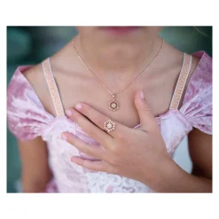 Snowflake Ketting en Ring Set - 2st.-Great Pretenders Online