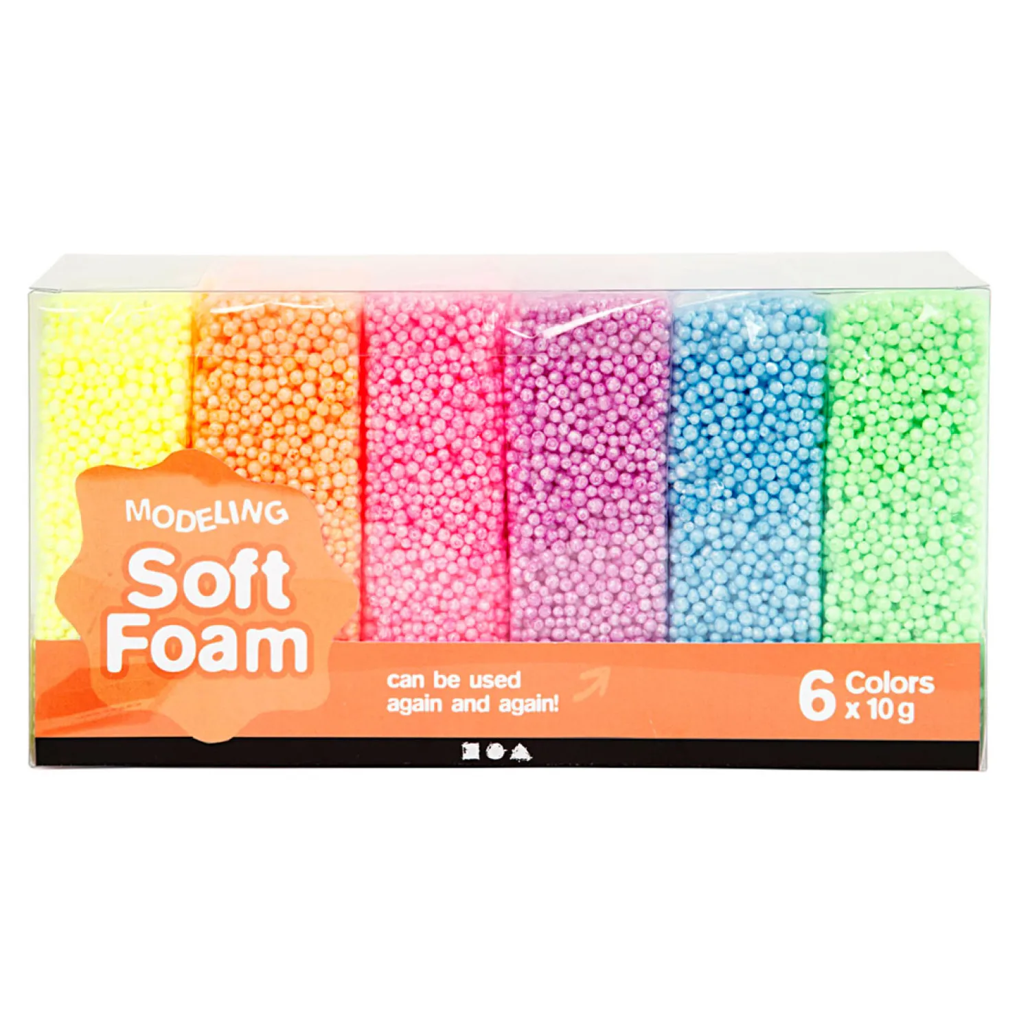 Soft Foam Clay Neon Kleuren, 6x10gr.>Creativ Company New