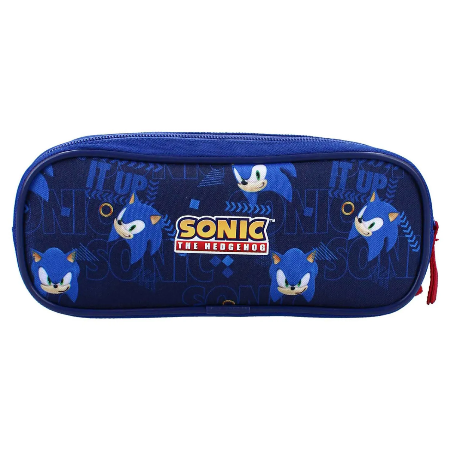 Sonic Still Unstoppable Etui, 2-vaks - Blauw>Vadobag Discount