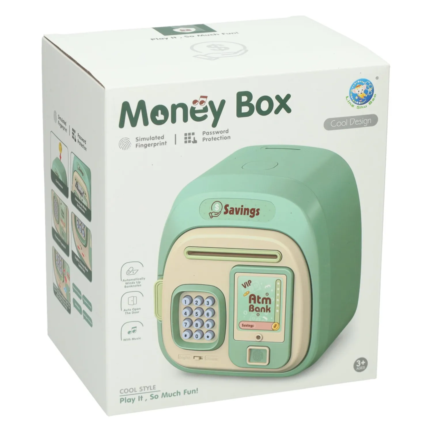 Spaarkluis met Codeslot Groen-