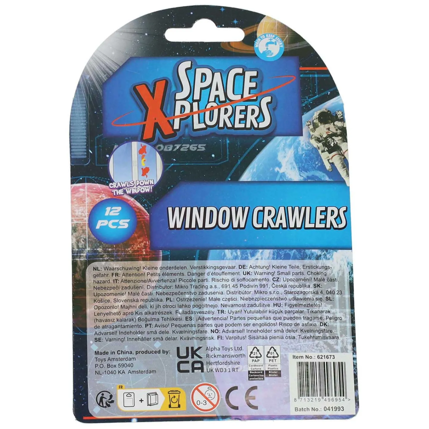 Space Xplorers Raamlopertjes Astronaut 2cm, 12st.>