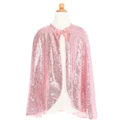 Sparkle Cape met Pailletten Roze, 4-6 jaar>Great Pretenders Outlet