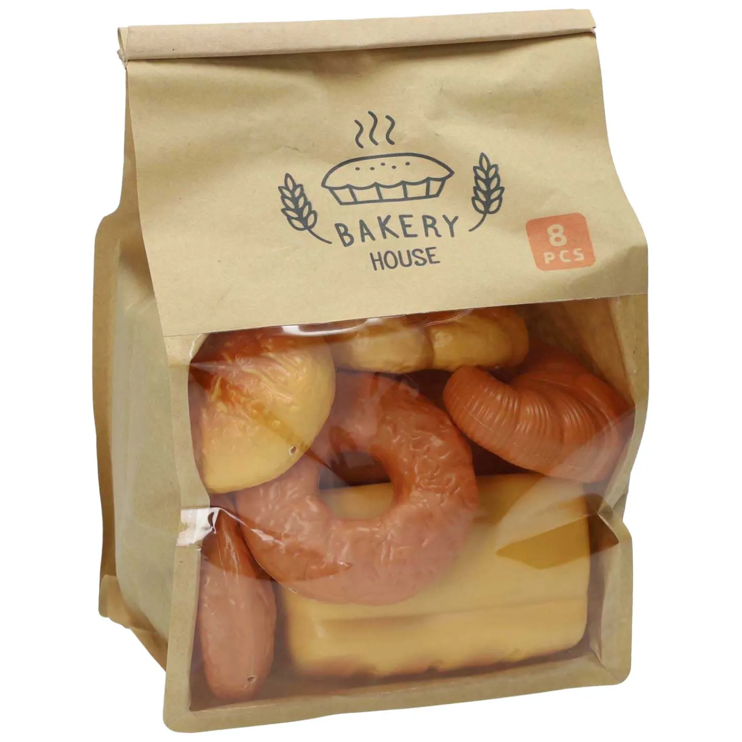 Speelgoedbroodjes in Papieren Zak - 8st.