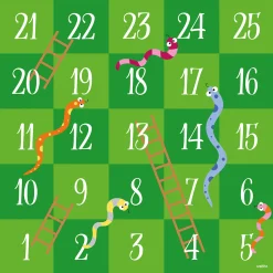 Speelkleed Slangen en Ladders, 200x200cm>Achoka Outlet