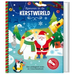 Lantaarn Publishers Speuren in de Kerstwereld + kartonnen zaklamp Best