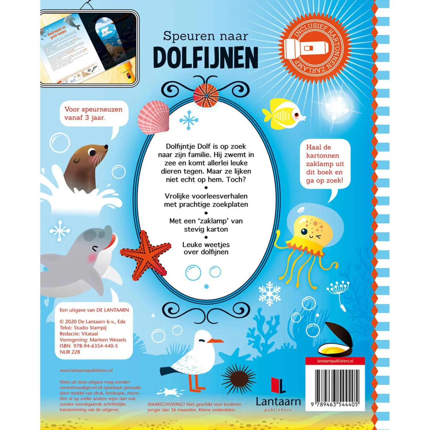 Speuren naar Dolfijnen + kartonnen zaklamp> Online