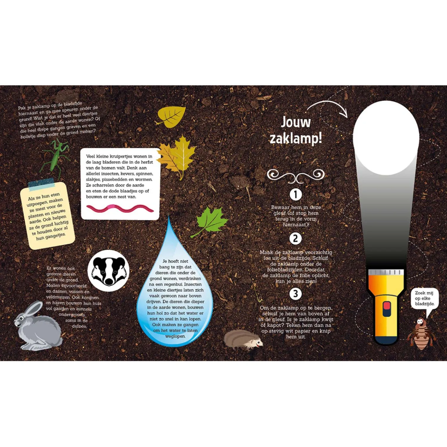 Speuren onder de Grond + kartonnen zaklamp>Lantaarn Publishers Outlet