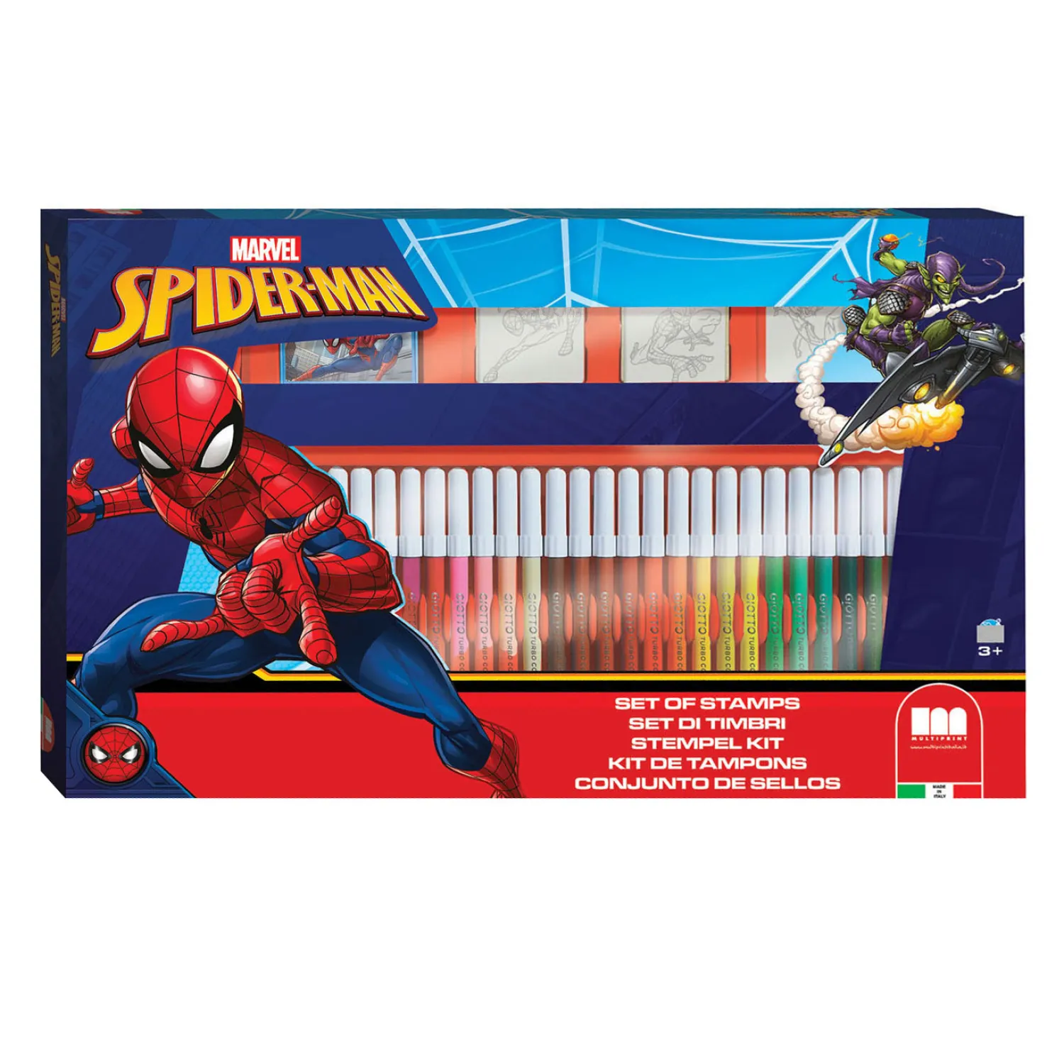 Spiderman Kleurset met Stempels, 41dlg.>Multiprint Online