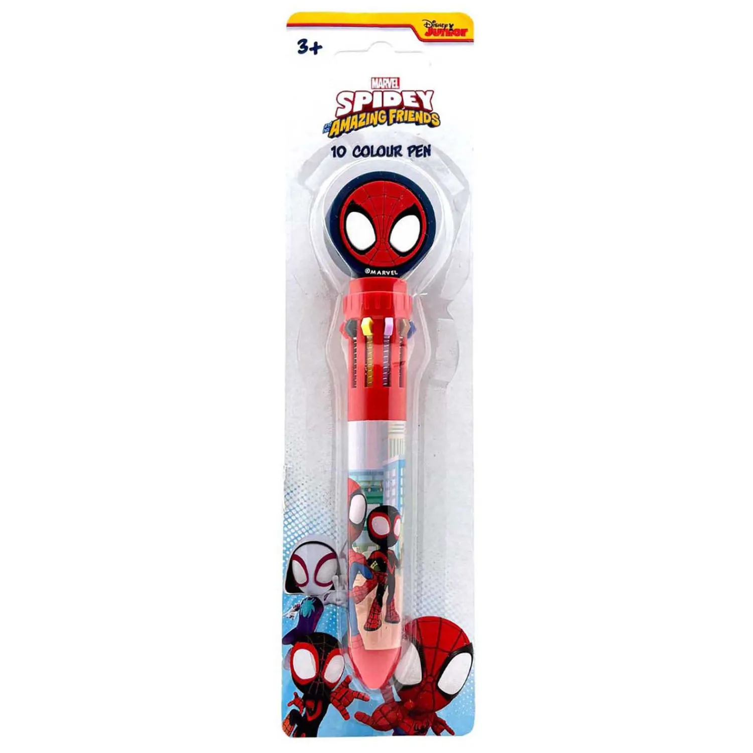 Spidey 10-Kleurenpen met Topper Best