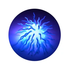 Spike Fluffy Bal met Licht, Ø 12cm>Johntoy Discount