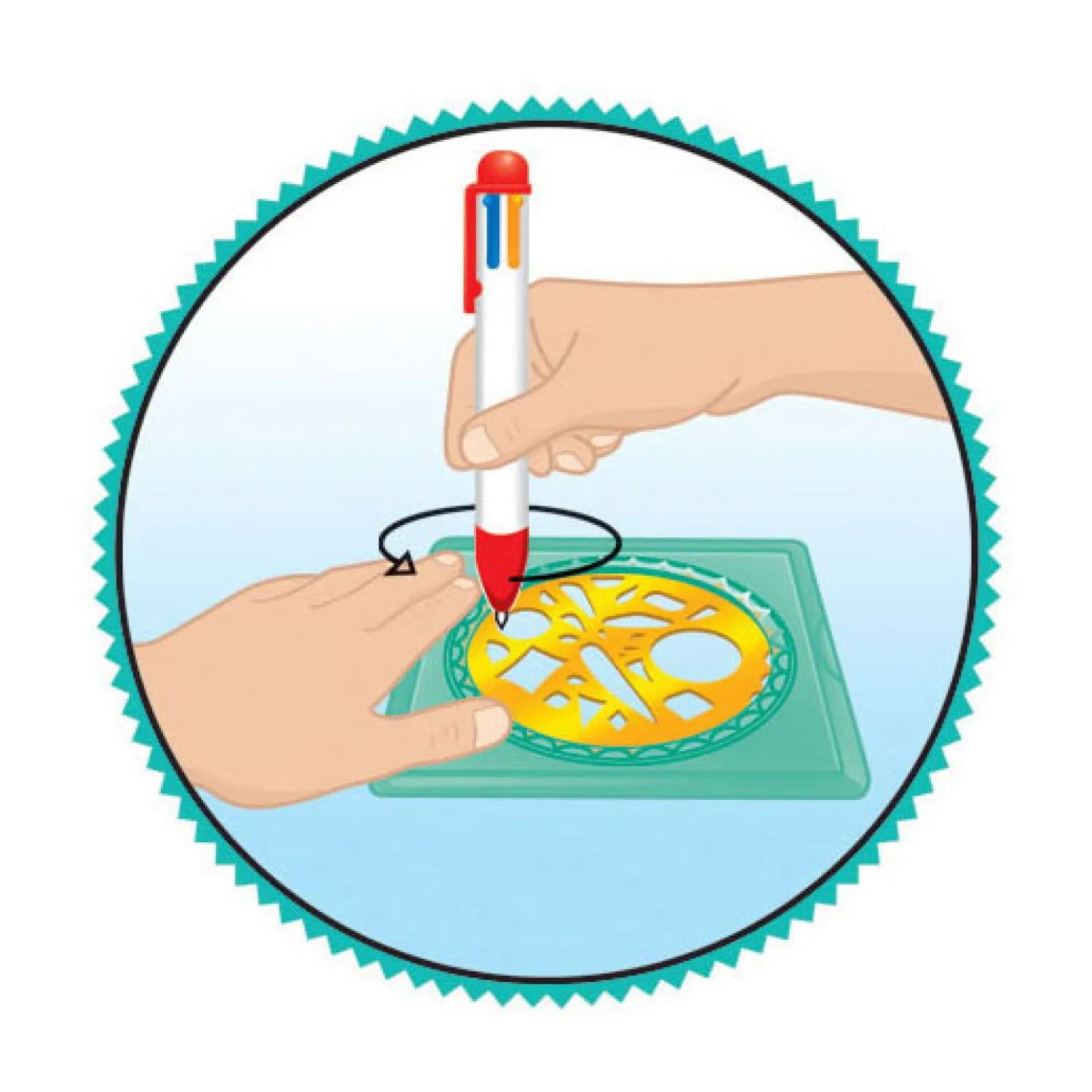 Spiraal Tekenset, 7dlg. Sale