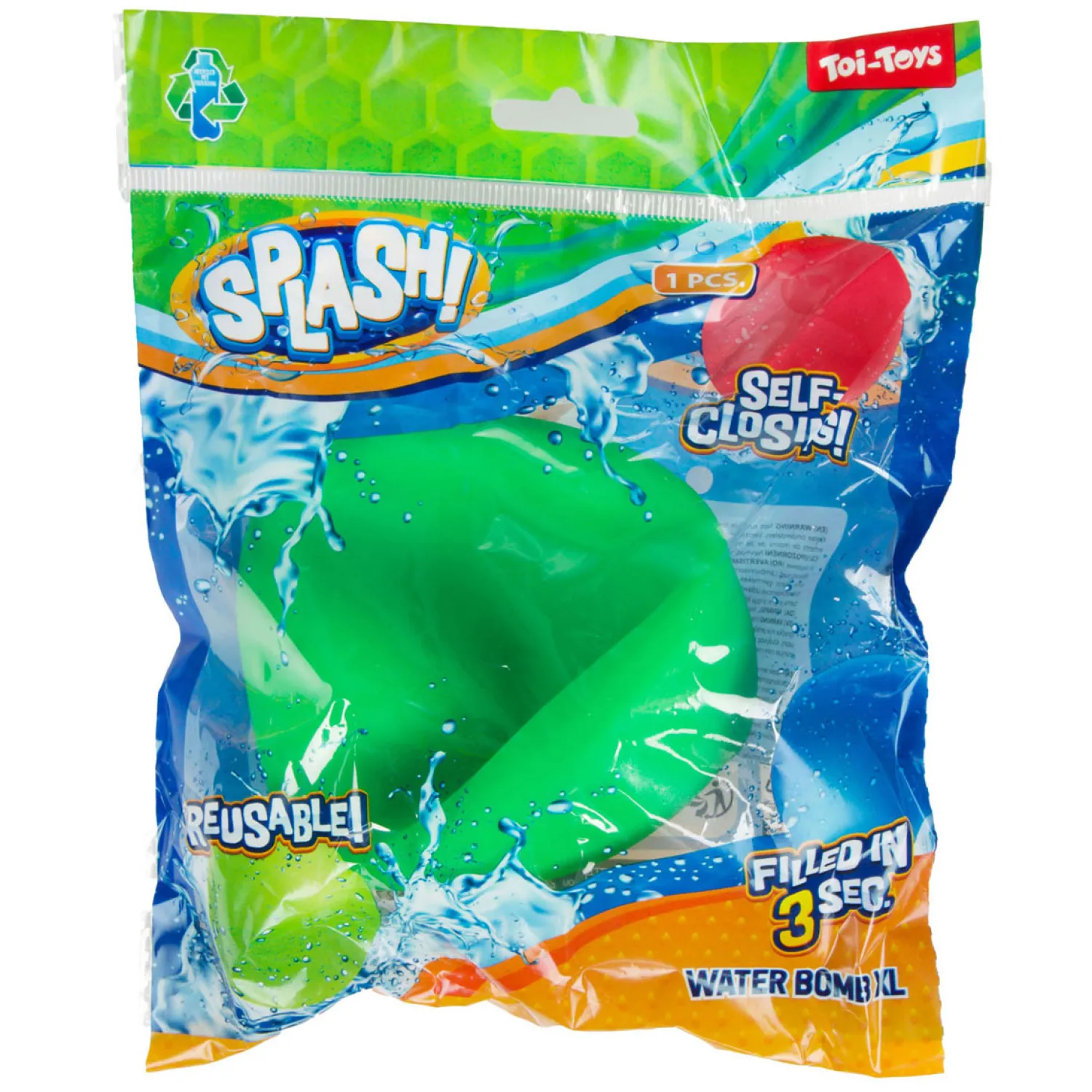 Waterballon Xl Herbruikbaar Zelfsluitend-Splash Outlet