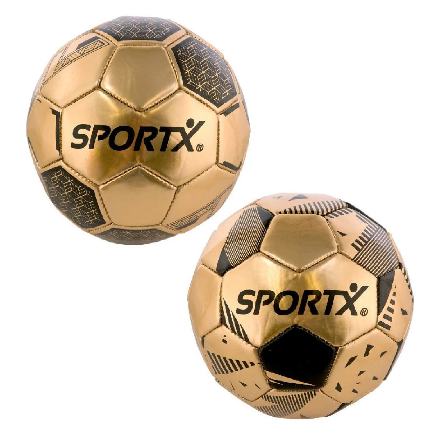 Mini Voetbal Gold Metallic 2ass 160-180gr.-SportX Hot