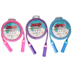 Springtouw Kleur Gestreept, 200cm> Outlet