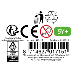 Springtouw met Gekleurde Kralen, 280cm>Toi-Toys Discount