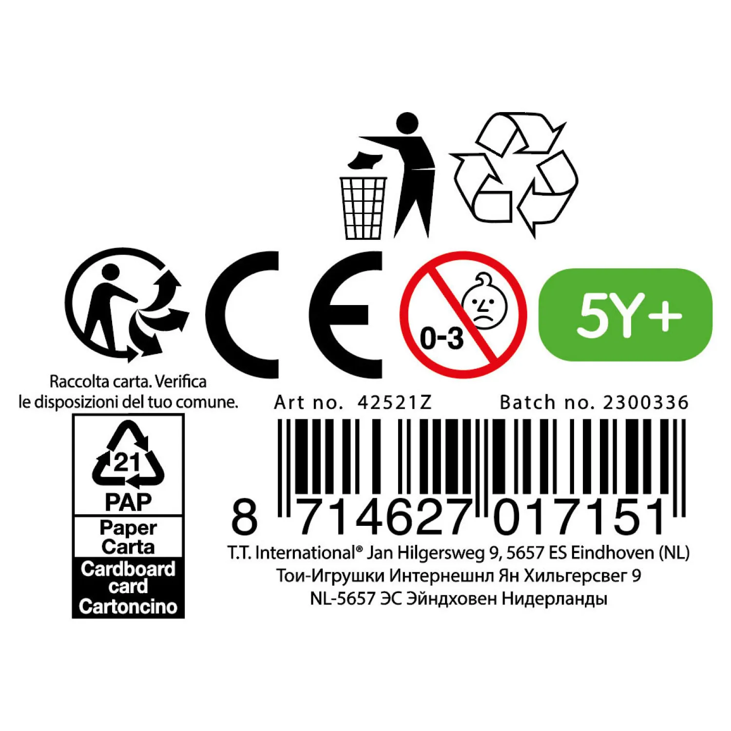 Springtouw met Gekleurde Kralen, 280cm>Toi-Toys Discount