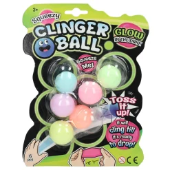 Squeeze Bal Sticky Wall Glow in the Dark, 6st Best