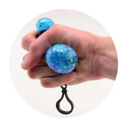 Squeeze Glitter Bal met Haak-Johntoy Clearance