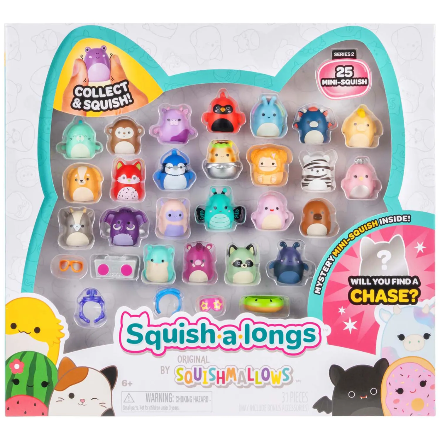 - Squish-a-longs Speelfiguren, 25dlg.-Squishmallows Hot