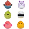 Squishmallows Knuffel Pluche Micromallows - Charles, Onel, Mo, Cookie, Reed, Layla, 6-Pack Best