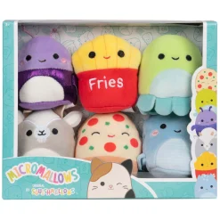 Knuffel Pluche - Micromallows Floyd, Pep, Lune, Walkers, Orphine, Axel, 6-Pack-Squishmallows