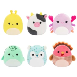 Squishmallows Knuffel Pluche - Micromallows Cailey, Connor, Gavi, Zarina, Hasani, Cole, 6-Pack Best