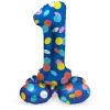 Staande Folieballon Colorful Dots Cijfer 1 - 72cm-Folat BV Hot