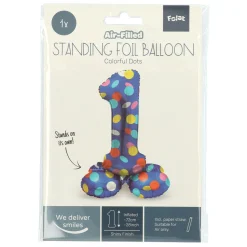 Staande Folieballon Colorful Dots Cijfer 1 - 72cm-Folat BV Hot