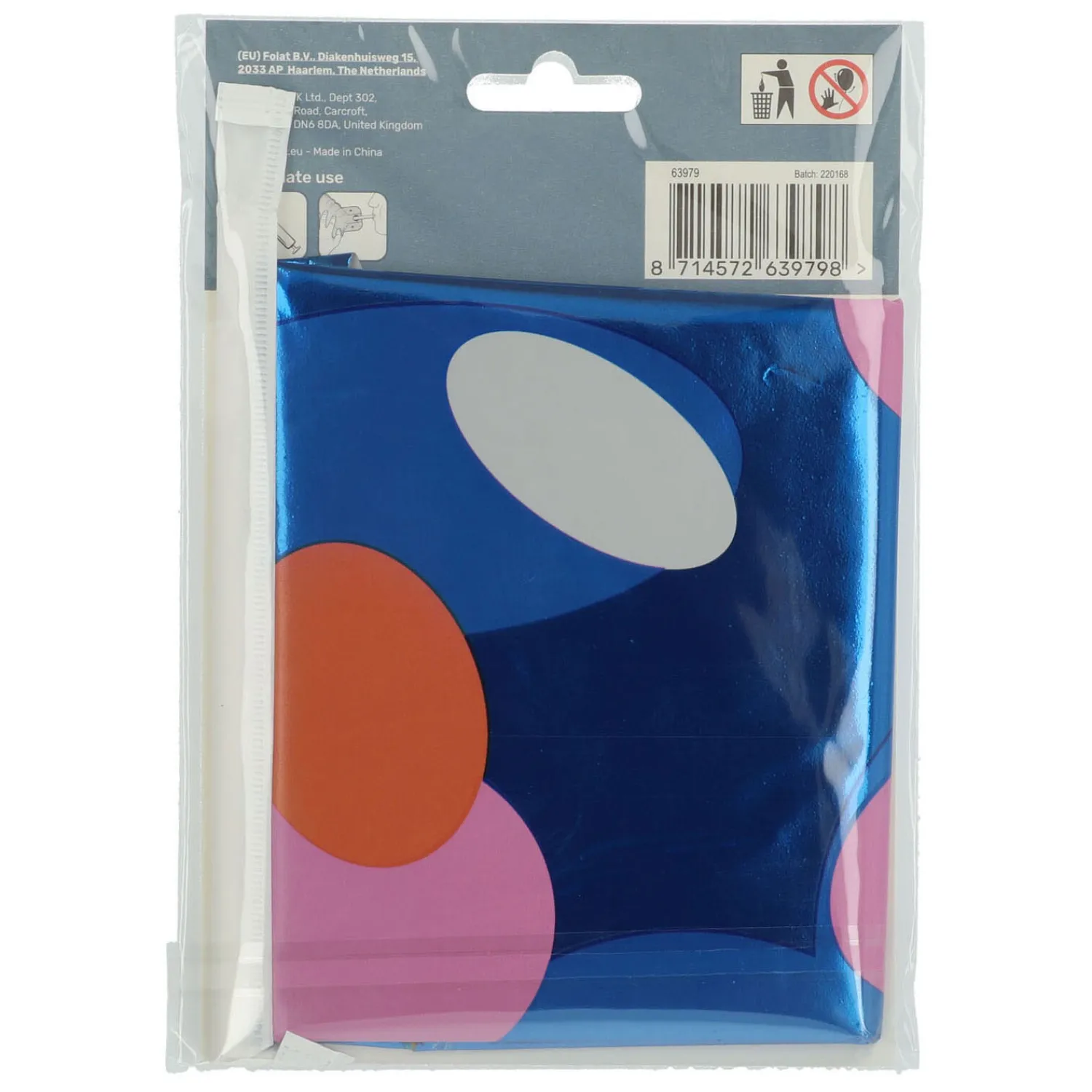 Staande Folieballon Colorful Dots Cijfer 9 - 72cm>Folat BV Outlet