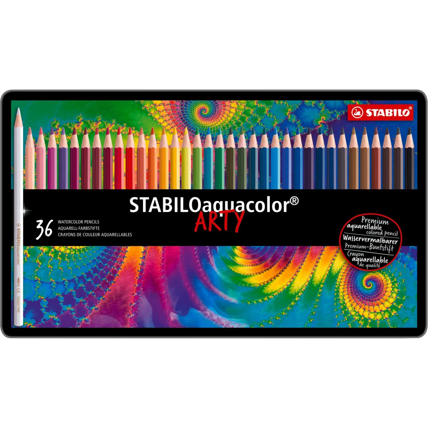 Aquacolor - Aquarel Kleurpotlood - Metalen Set 36 St.-Stabilo