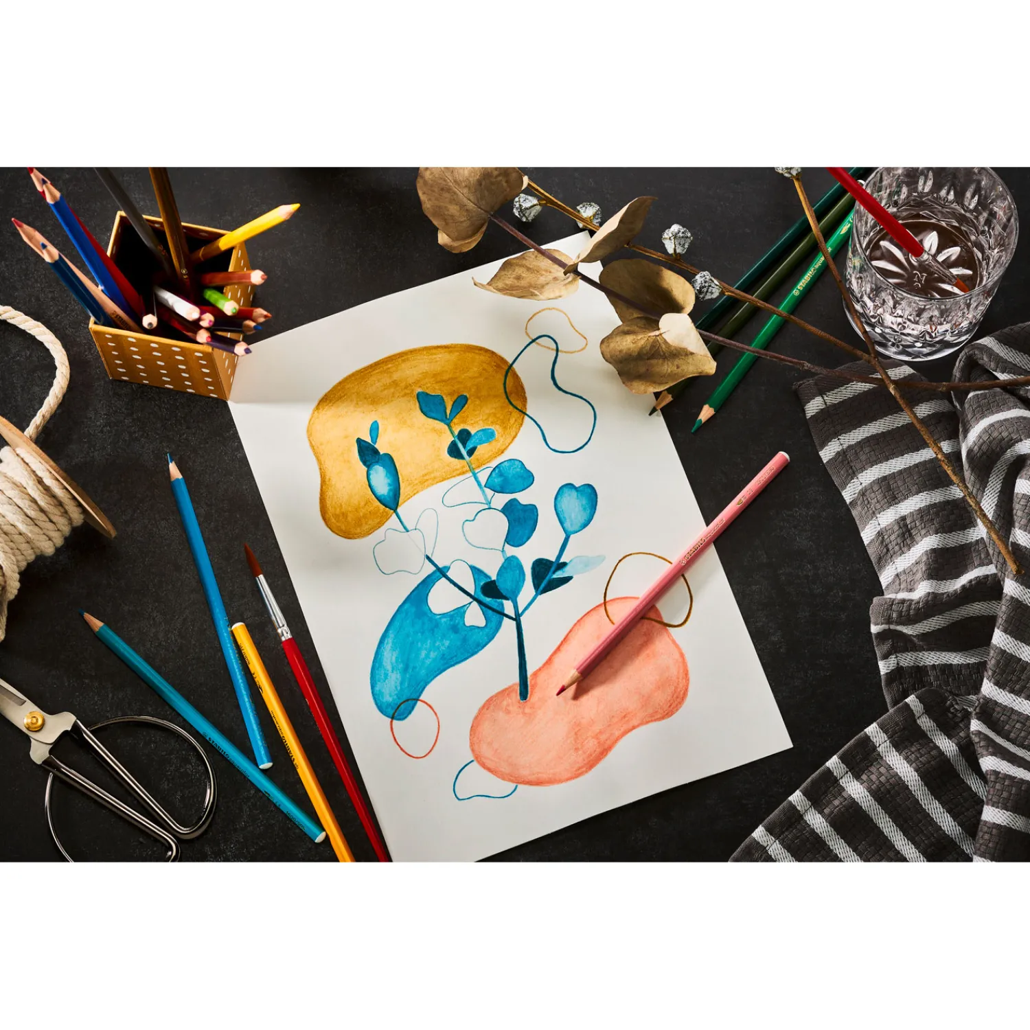 Aquacolor - Aquarel Kleurpotlood - Metalen Set 36 St.-Stabilo