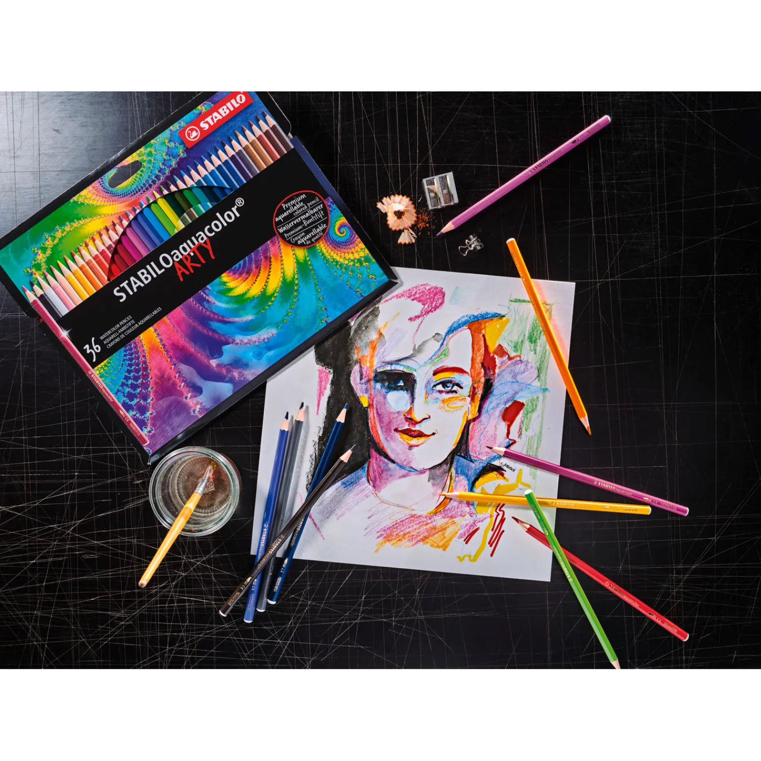 Aquacolor - Aquarel Kleurpotlood - Metalen Set 36 St.-Stabilo