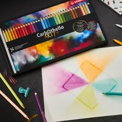 Stabilo CarbOthello - Kalkpastel Kleurpotlood - Metalen Set 12 St. Hot