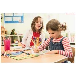 EASYcolors Kleurpotloden Rechtshandig - 12 St. + Puntenslijper-Stabilo Hot