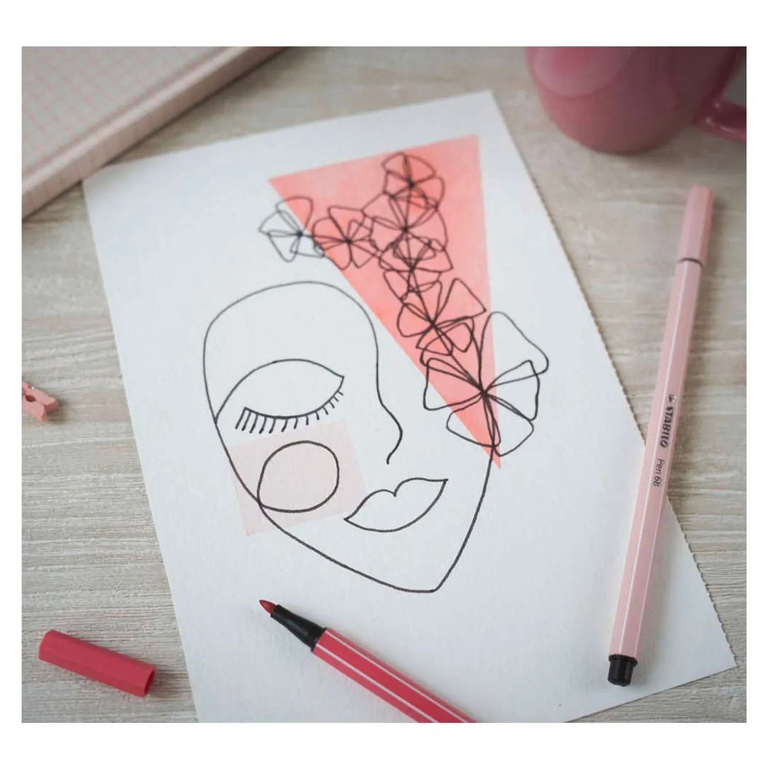 Pen 68 - Viltstift - Set Met 8 Stuks>Stabilo Sale