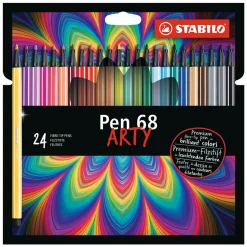 Pen 68 - Viltstift - ARTY - Set Met 24 Stuks>Stabilo New