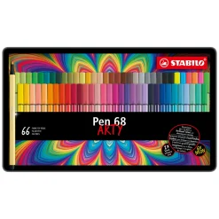 Pen 68 - Viltstift - ARTY - Metalen Set 65 St.-Stabilo Discount