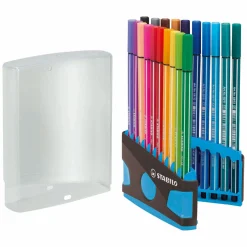 Pen 68 - Viltstift - ColorParade - Set 20 Stuks- Antraciet/Lichtblauw-Stabilo Outlet
