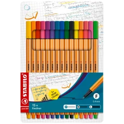 Stabilo point 88 - Fineliner - Set Met 15 Stuks Outlet
