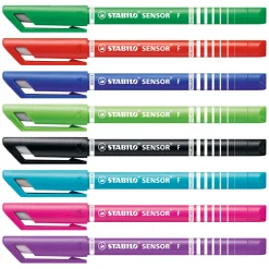 Stabilo SENSOR - Fineliner 0.3 mm - Set Met 8 Stuks