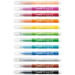 Stabilo Trio Jumbo - Viltstift - Set Met 12 Stuks Discount