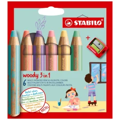 Stabilo woody 3 in 1 - Multitalent potlood - Set 6 St. Outlet