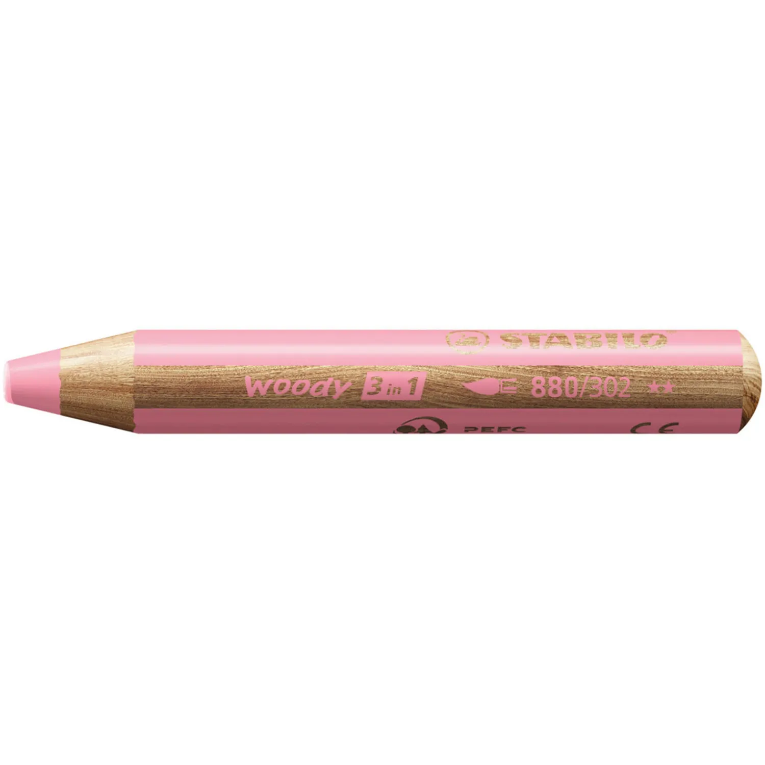 woody 3 in 1 - Multitalent Kleurpotlood - Pastel Roze-Stabilo Clearance