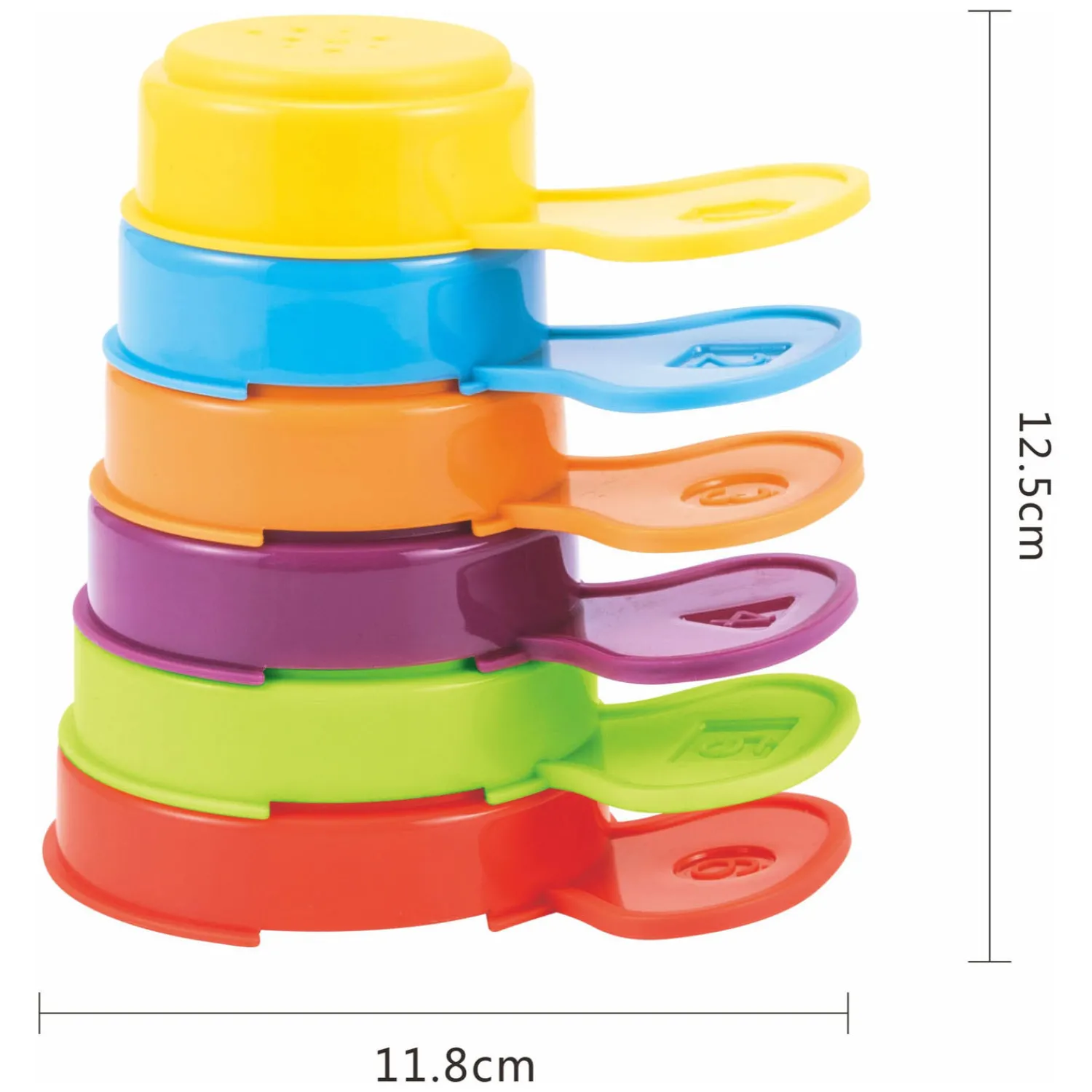 Stapelbekers met Handvat, 6dlg.> Outlet