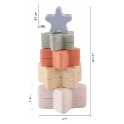 Stapelsterren Pastel, 5st.><noscript><img width=